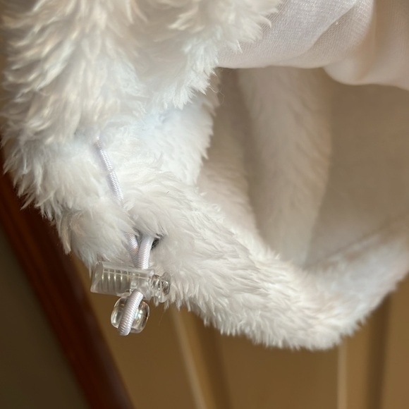 NWT-new balance-2X-white & silver-full zip, fleece, embroidered logo, jacket. - Picture 6 of 15